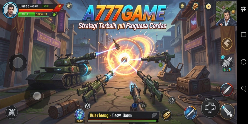Tampilan gameplay A777GAME yang mendebarkan dengan elemen strategi.