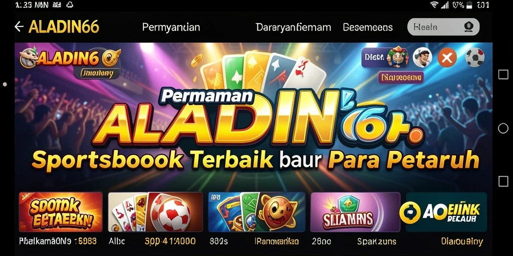 Tangkapan layar ALADIN66 menunjukkan antarmuka sportsbook yang menarik.