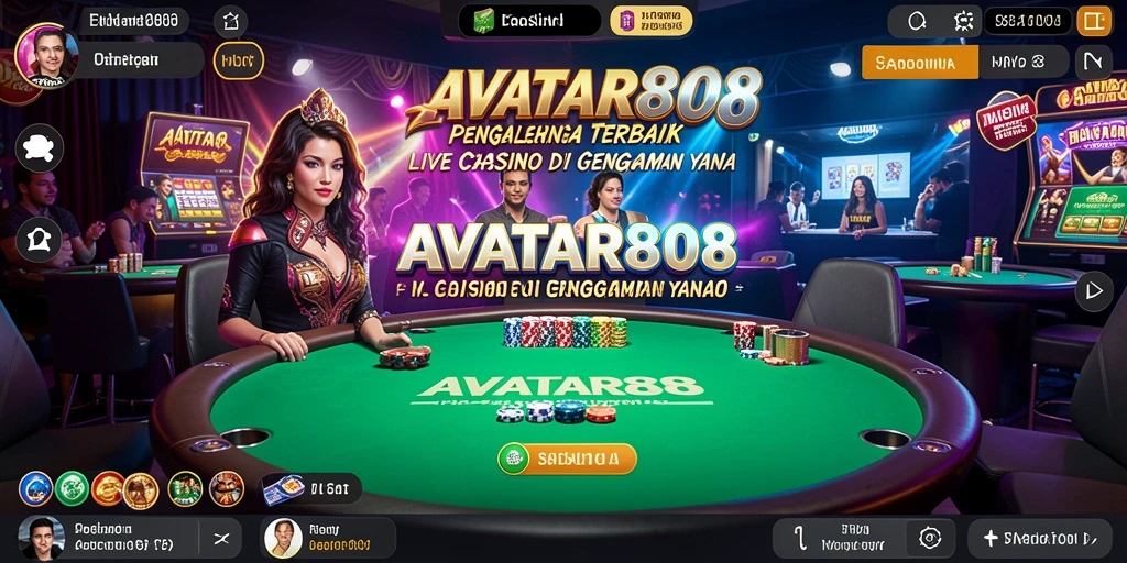Tampilan gameplay seru dari AVATAR808 di Live Casino.