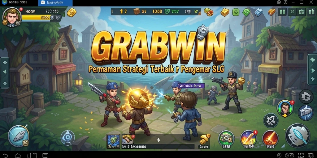 Tampilan gameplay yang menegangkan dalam GRABWIN.