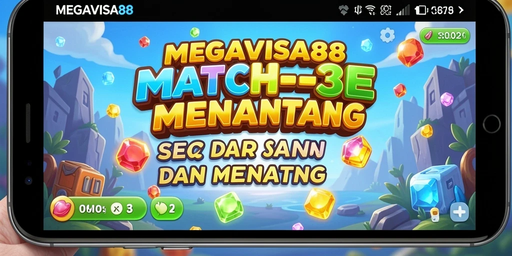 Gameplay seru MEGAVISA88 dengan elemen match-3 yang menantang.