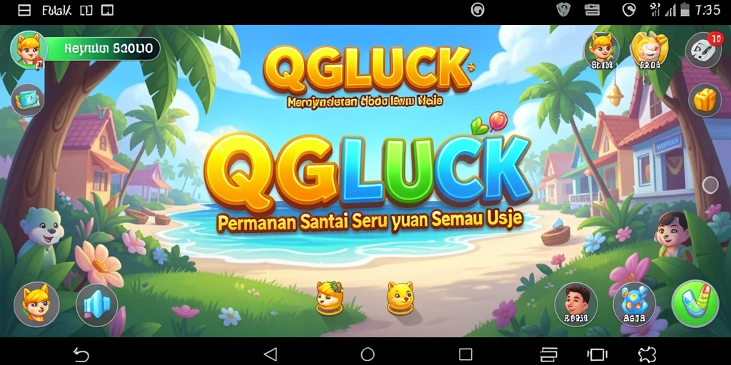 Screenshot gameplay QGLUCK menunjukkan keseruan dan keberagaman tantangan.