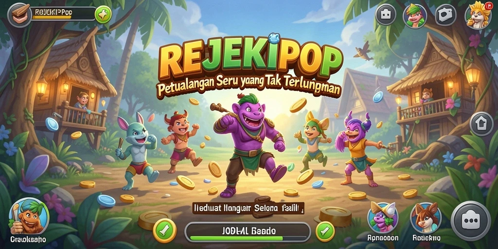 Gameplay seru dalam petualangan REJEKIPOP.