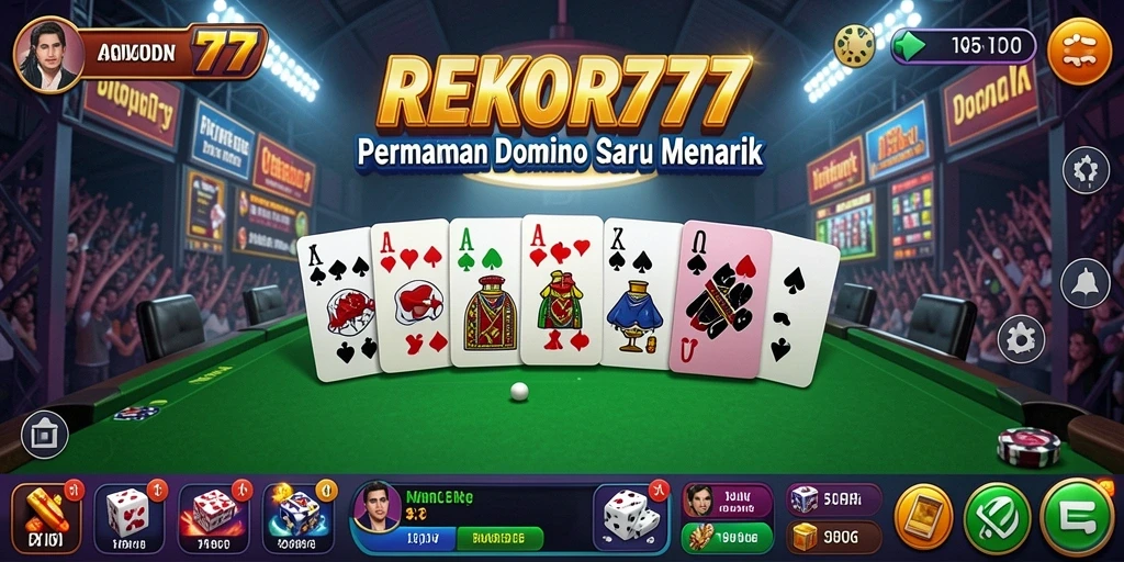 Tampilan gameplay yang menarik dari permainan Domino.