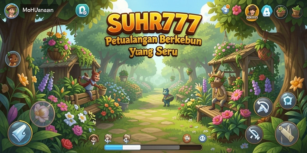Screenshot gameplay SUHU777 menampilkan aktivitas pertanian yang menarik.
