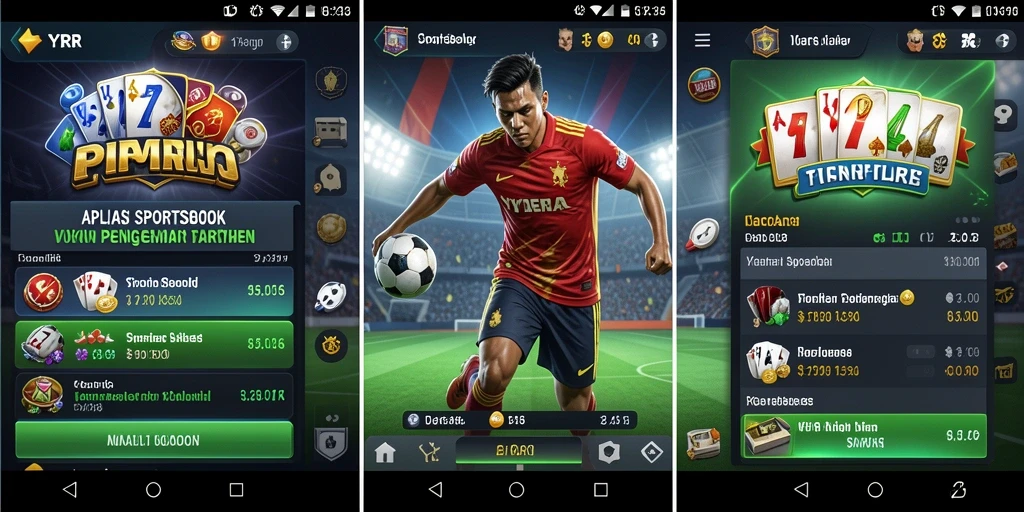 Tampilan gameplay yang menarik dari aplikasi Sportsbook YYRR.
